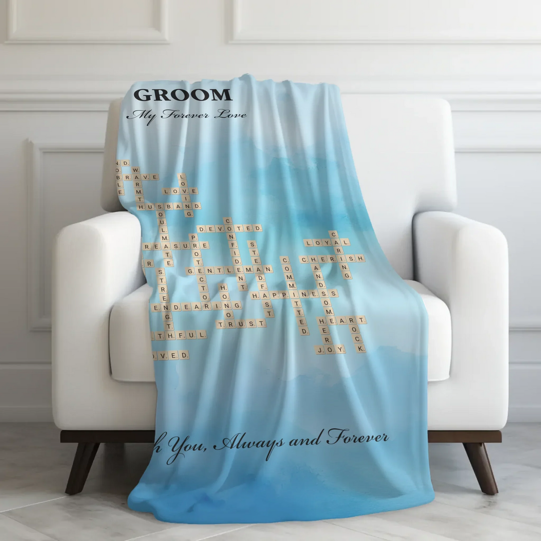 Velveteen Blanket On Couch