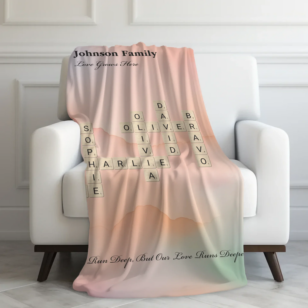 Velveteen Blanket On Couch