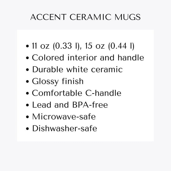 accent ceramic mugs features-ARTFULANE