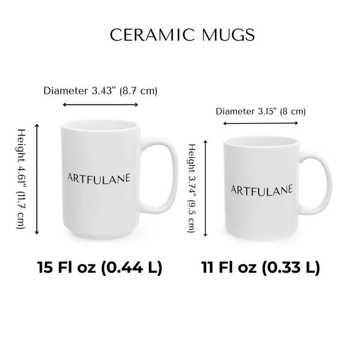 ceramic mugs size chart-ARTFULANE
