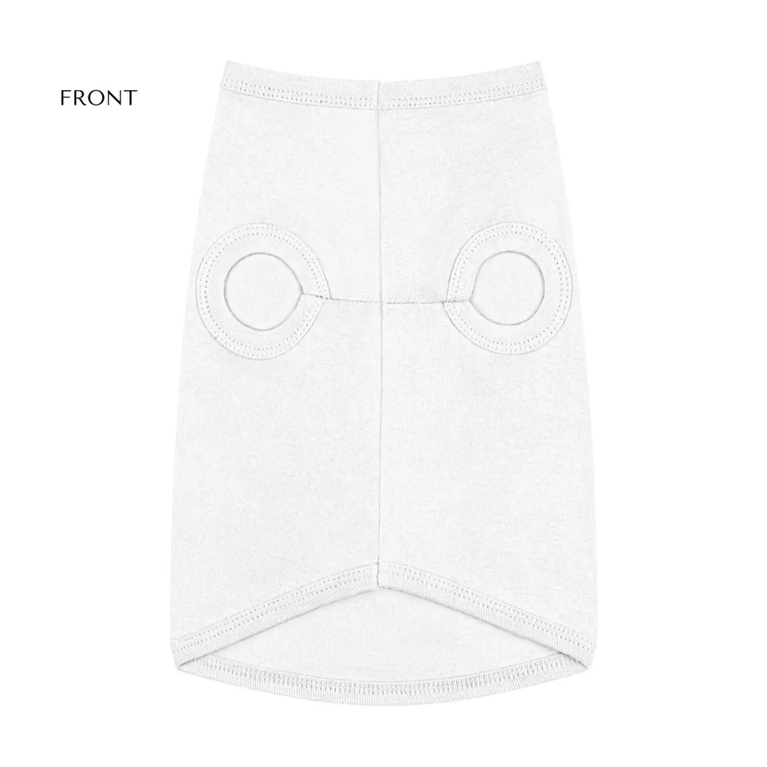 Personalized Monogram Name pet tank top with custom text. Available in different monogram styles in any color for dogs or cats-ARTFULANE