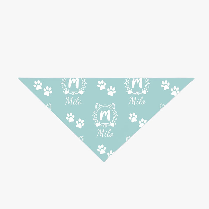 Personalized Monogram Name pet bandana with custom text. Available in different monogram styles in any color for dogs or cats-ARTFULANE