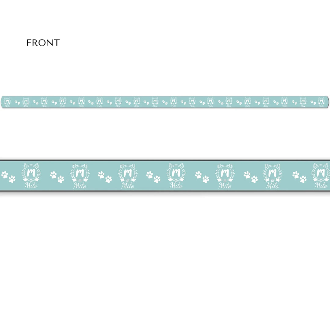 Personalized Monogram Name pet leash with custom text. Available in different monogram styles in any color for dogs or cats-ARTFULANE