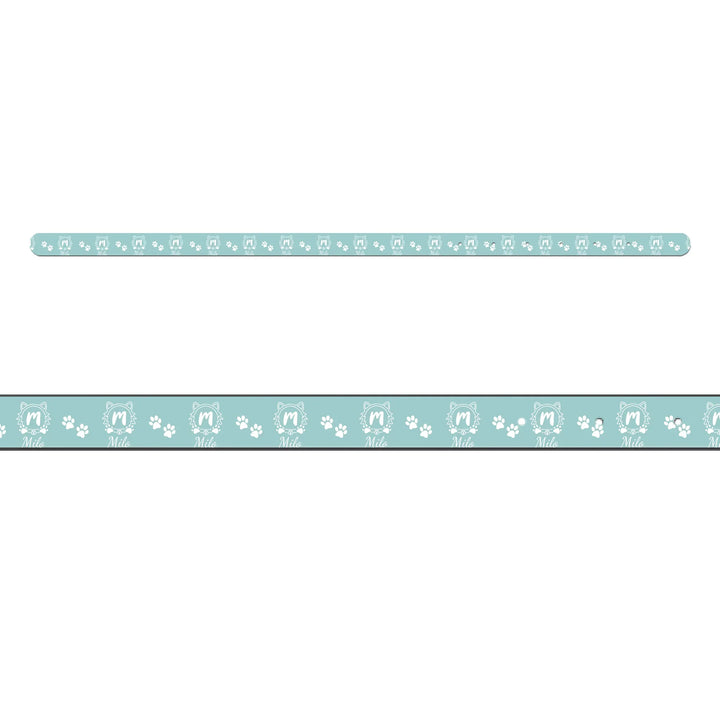 Personalized Monogram Name pet collar with custom text. Available in different monogram styles in any color for dogs or cats-ARTFULANE