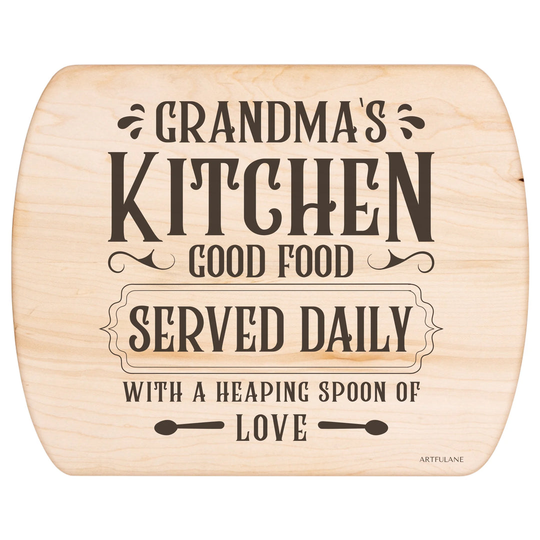 Maple Hardwood Oval Cutting Board - ARTFULANE