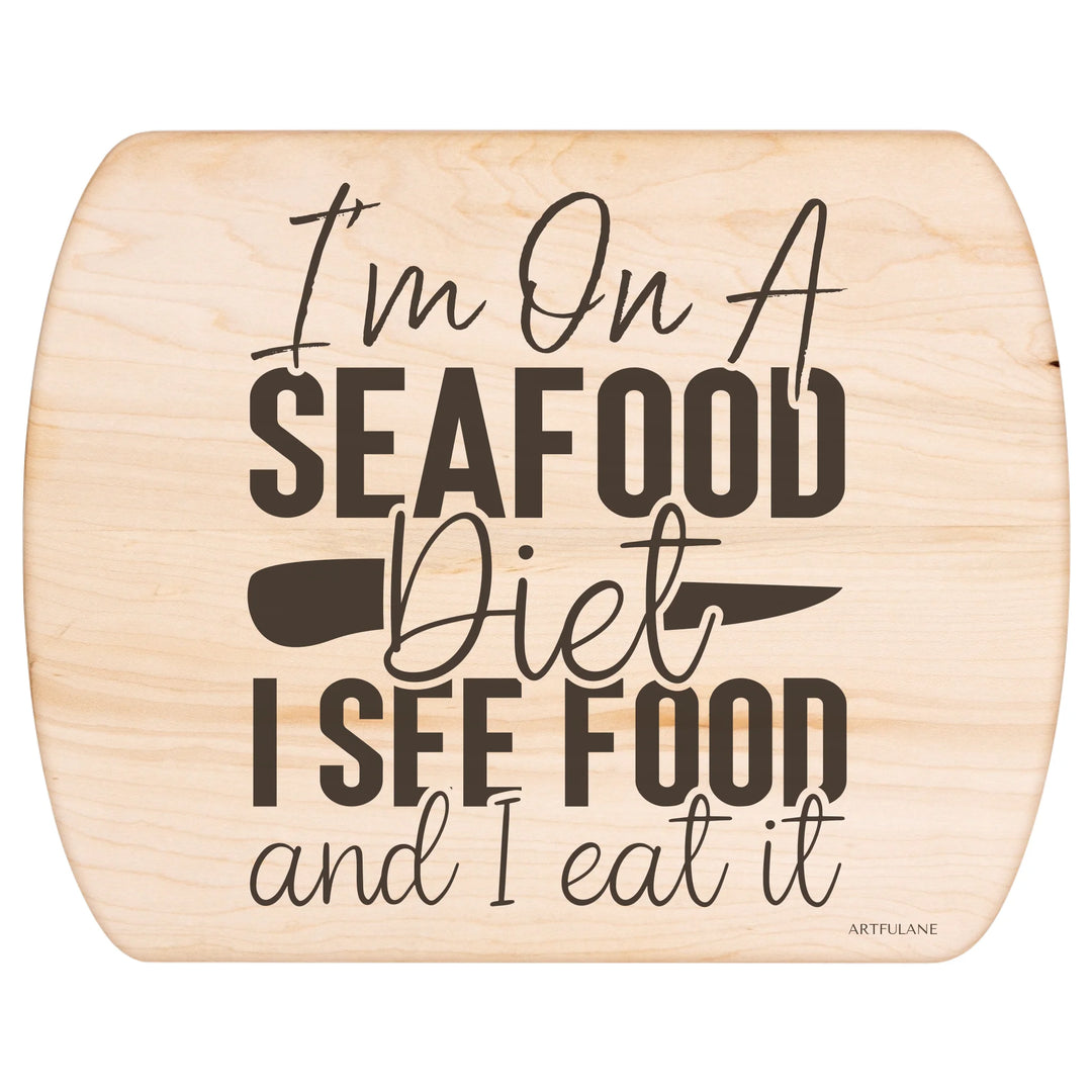 Maple Hardwood Oval Cutting Board - ARTFULANE