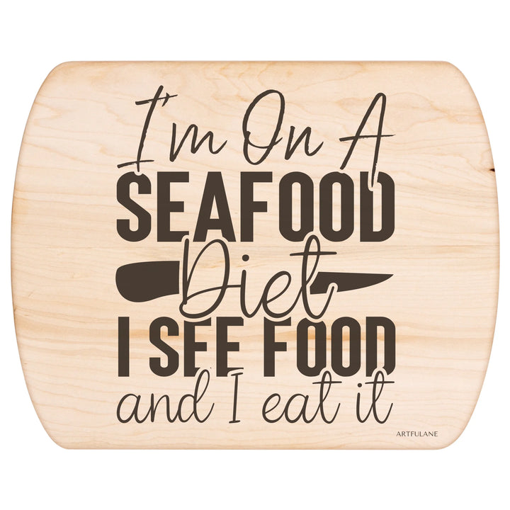 Maple Hardwood Oval Cutting Board - ARTFULANE