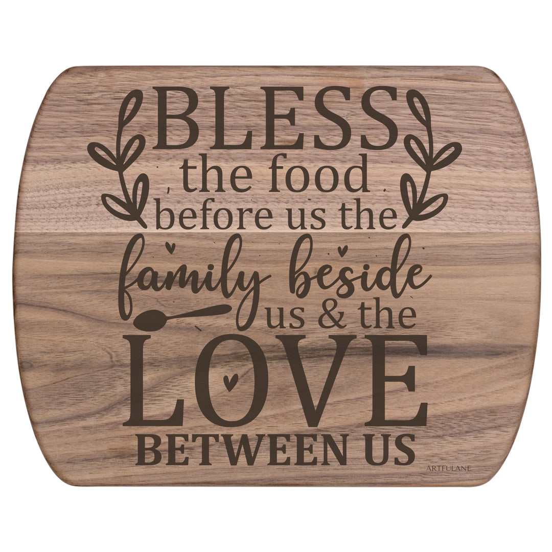 Walnut Hardwood Oval Cutting Board - ARTFULANE