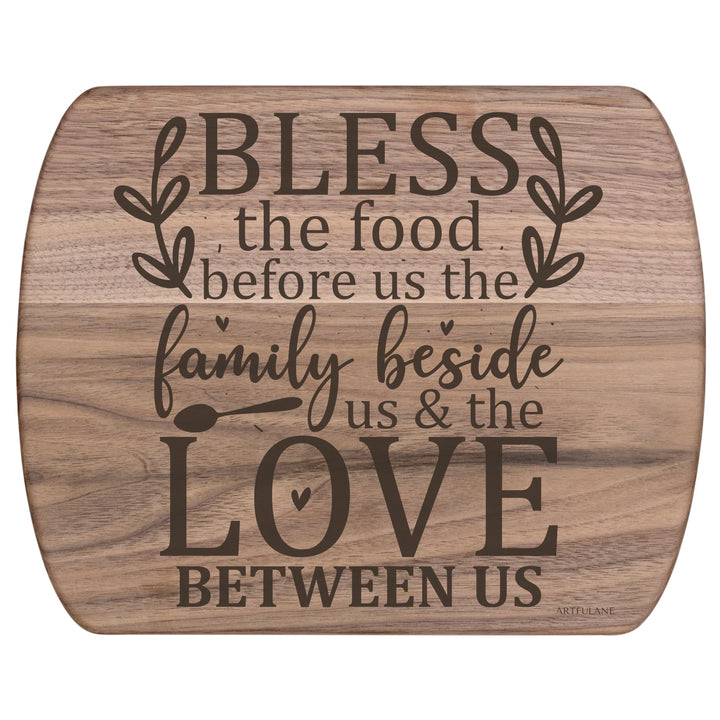 Walnut Hardwood Oval Cutting Board - ARTFULANE