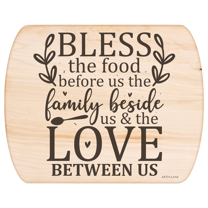 Maple Hardwood Oval Cutting Board - ARTFULANE