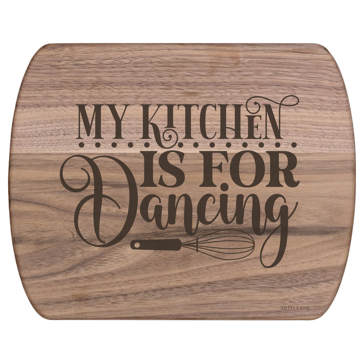 Walnut Hardwood Oval Cutting Board - ARTFULANE