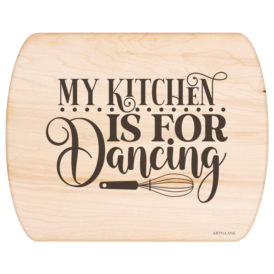 Maple Hardwood Oval Cutting Board - ARTFULANE