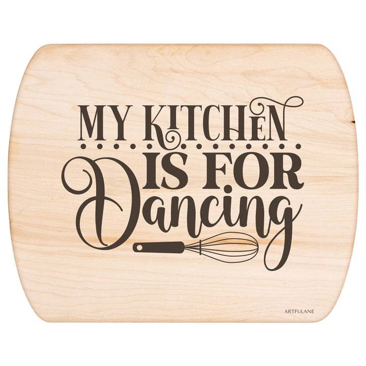 Maple Hardwood Oval Cutting Board - ARTFULANE