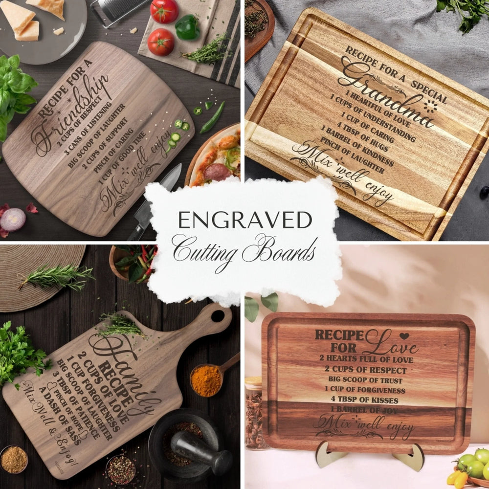 Engraved Recipes Wooden Cutting Boards - ART-ECB877.7