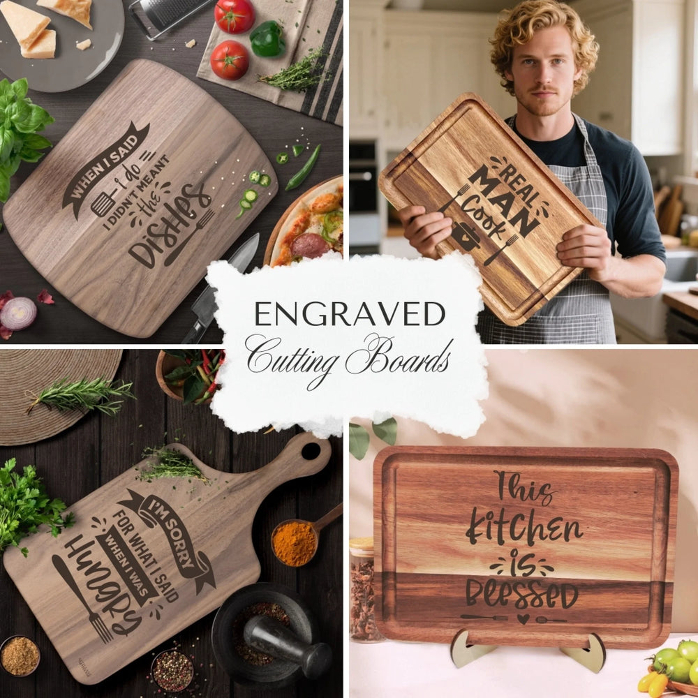 Engraved Kitchen Quotes Wooden Cutting Boards Collection - ART-ECB877.8