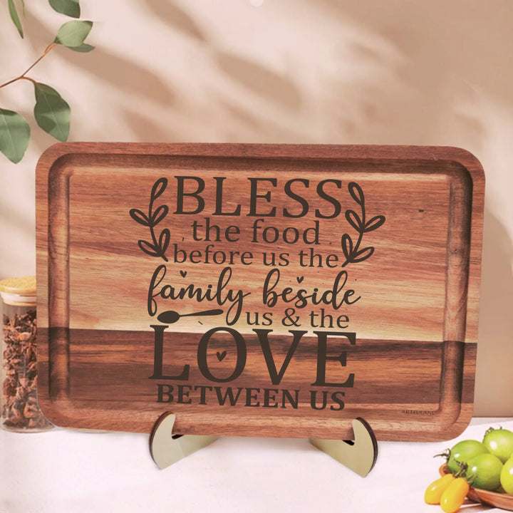 Engraved Wooden Cutting Board-kitchen quotes by ARTFULANE