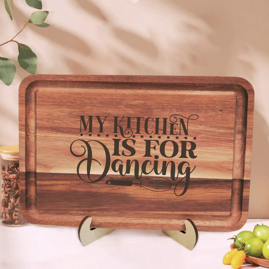 Engraved Wooden Cutting Board-fun kitchen quotes by ARTFULANE