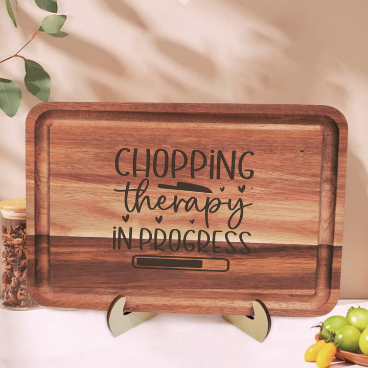 Engraved Wooden Cutting Board-kitchen funny sayings Chef Humor by ARTFULANE