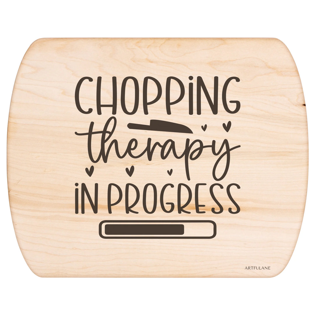 Maple Hardwood Oval Cutting Board - Chef Humor designs by ARTFULANE