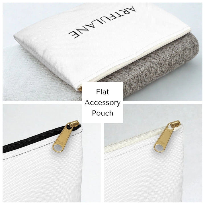 Features of flat accessory pouch by ARTFULANE