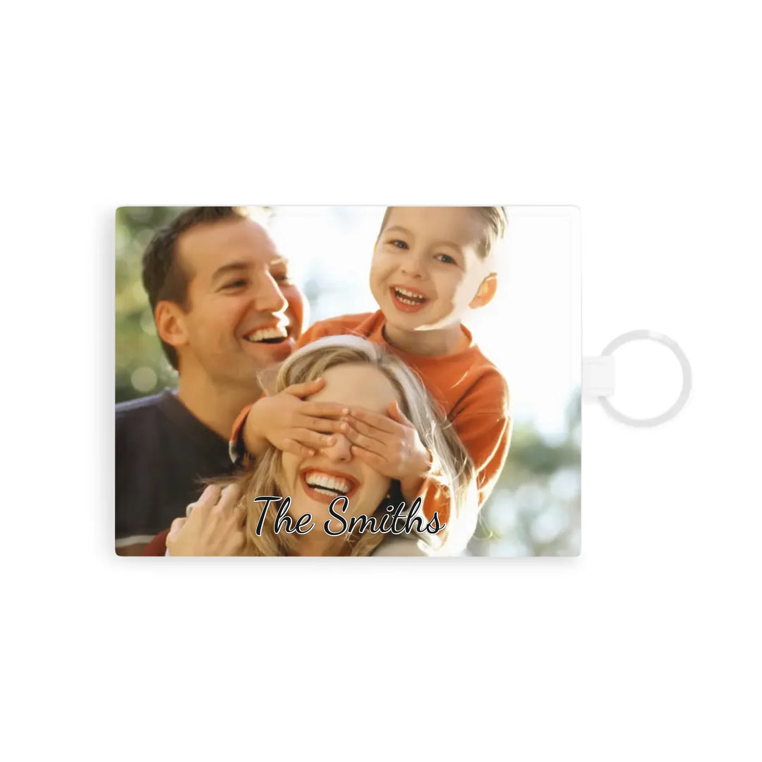 Saffiano Leather Card Holder Front-Custom photo, text, fonts, and colors-ARTFULANE