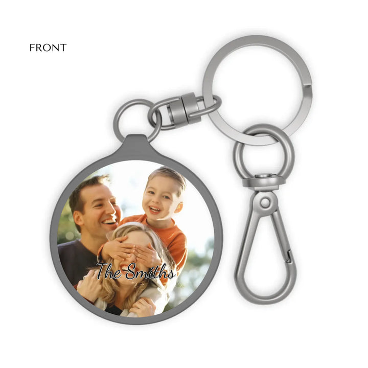 travel keyring tag Front-Custom photo, text, fonts, and colors-ARTFULANE