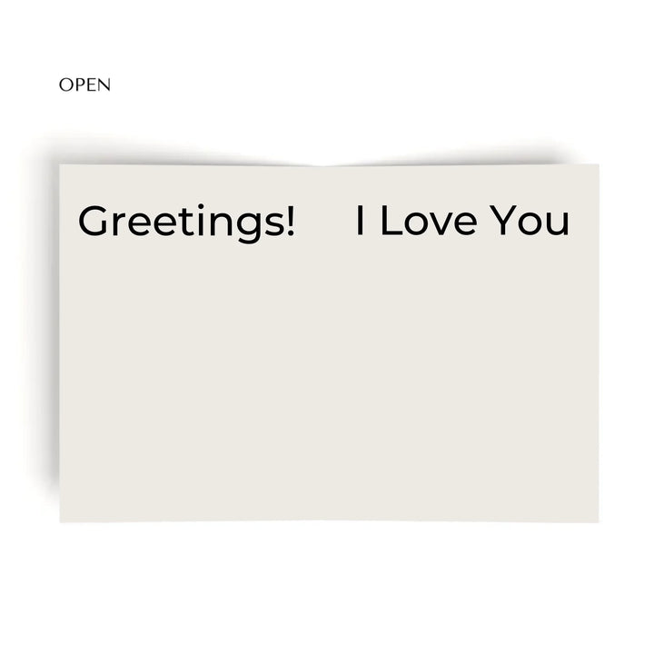 greeting card Inside Open