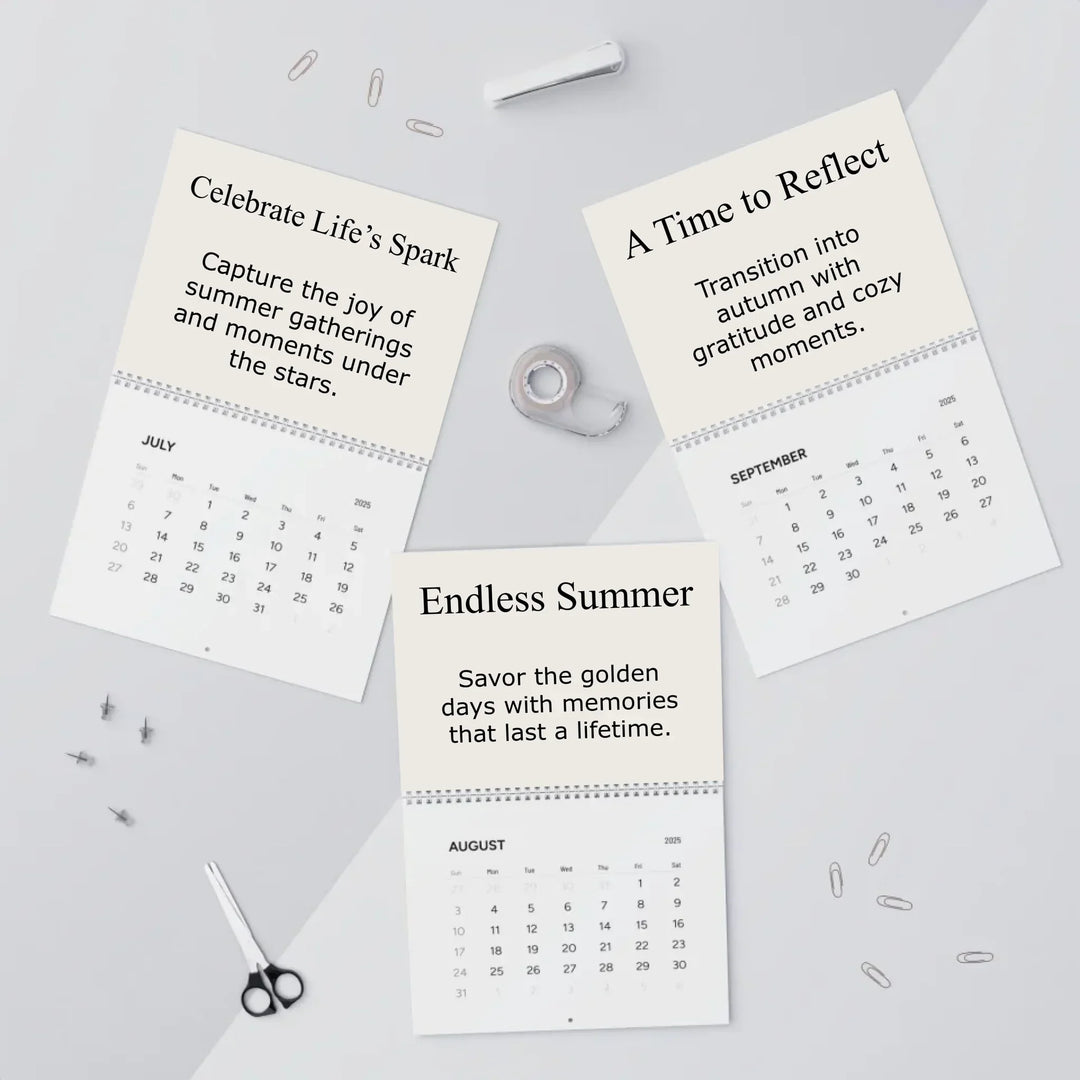 wall calendar Jul-sep