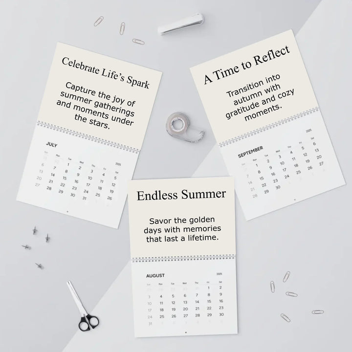 wall calendar Jul-sep