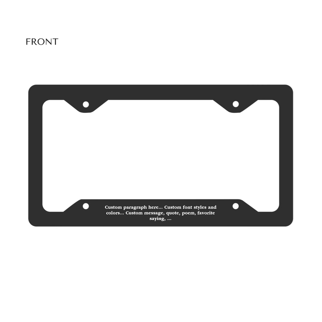 LICENSE PLATE FRAME METAL Front