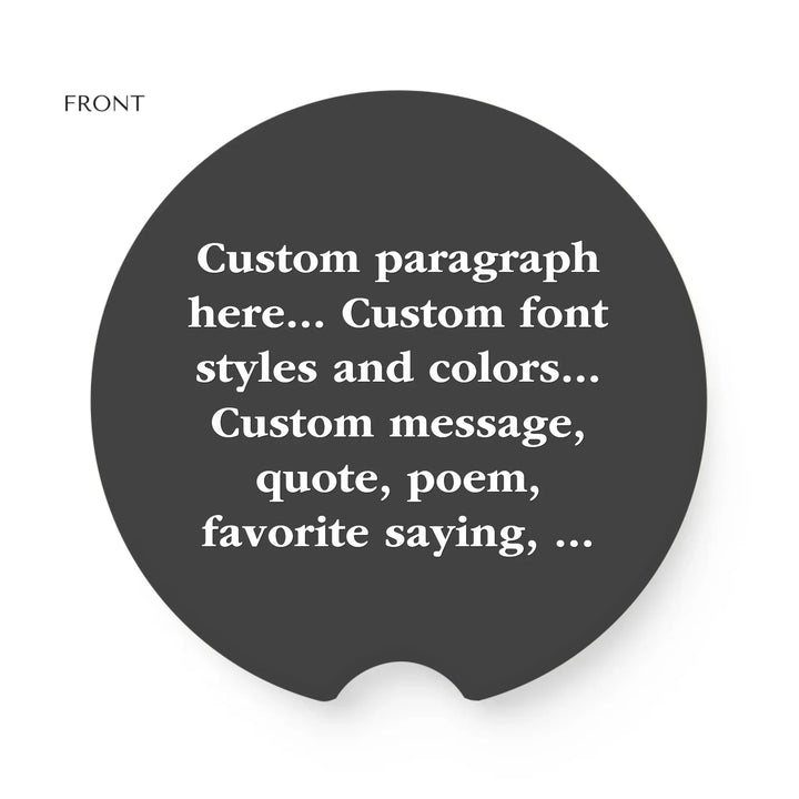 SOAPSTONE CAR COASTER Front