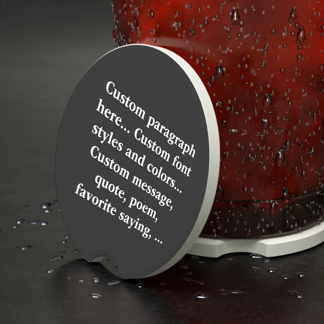 SOAPSTONE CAR COASTER  Context
