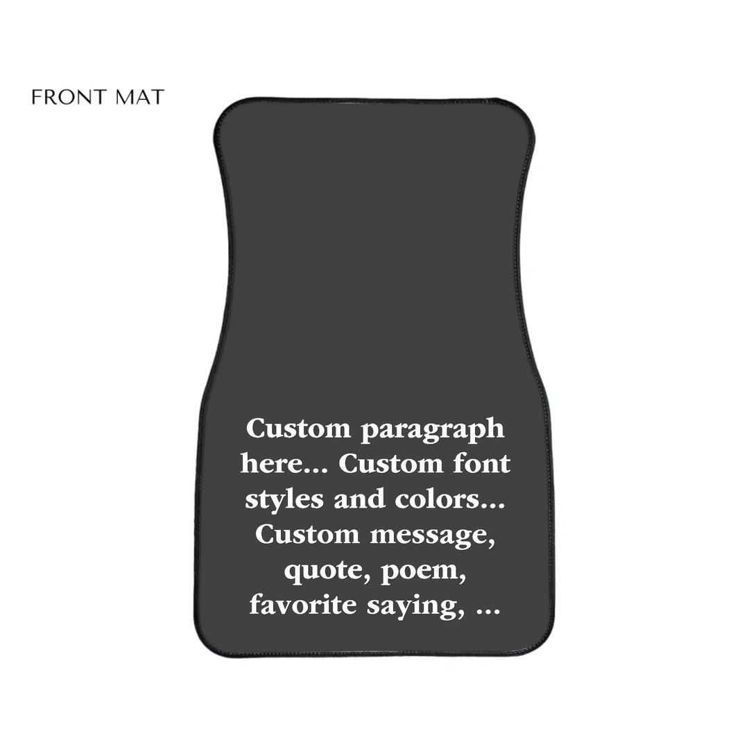 Car Floor Mats Front Flat