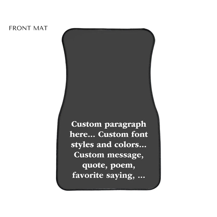 Car Floor Mats Front Flat