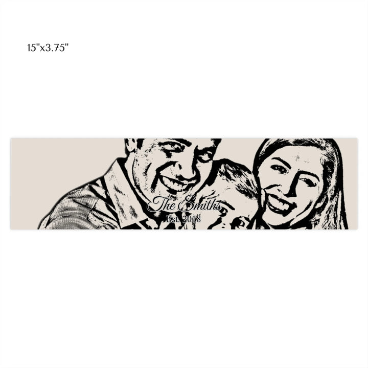 CAR BUMPER STICKER Front 15X3.75