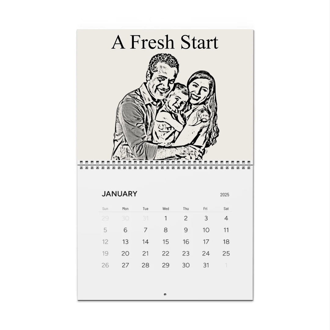 wall calendar front