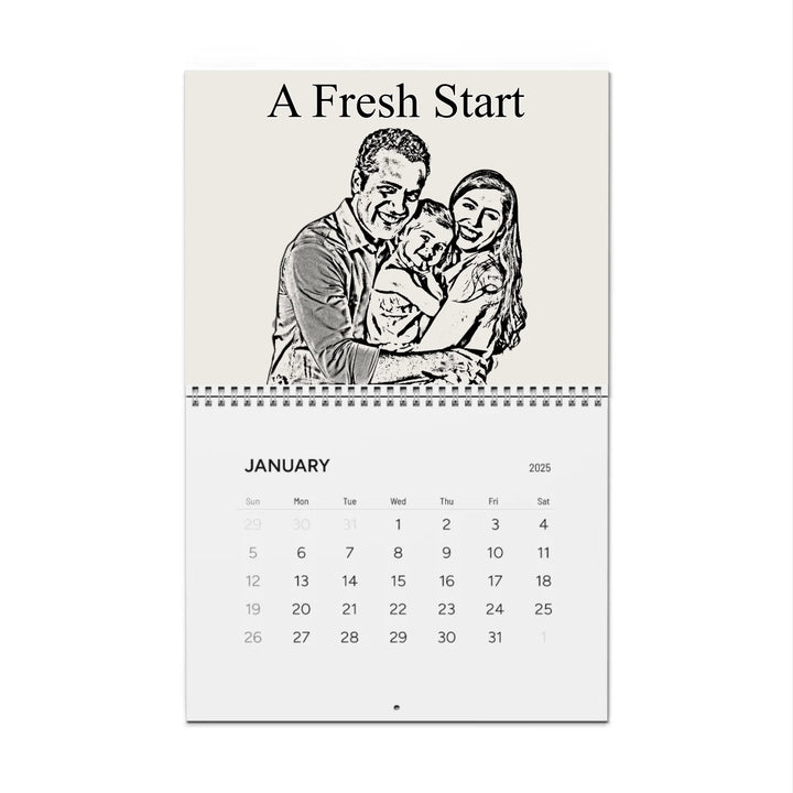 wall calendar front