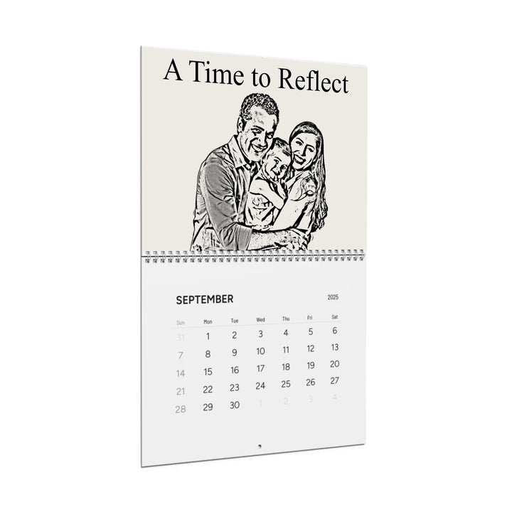 wall calendar side