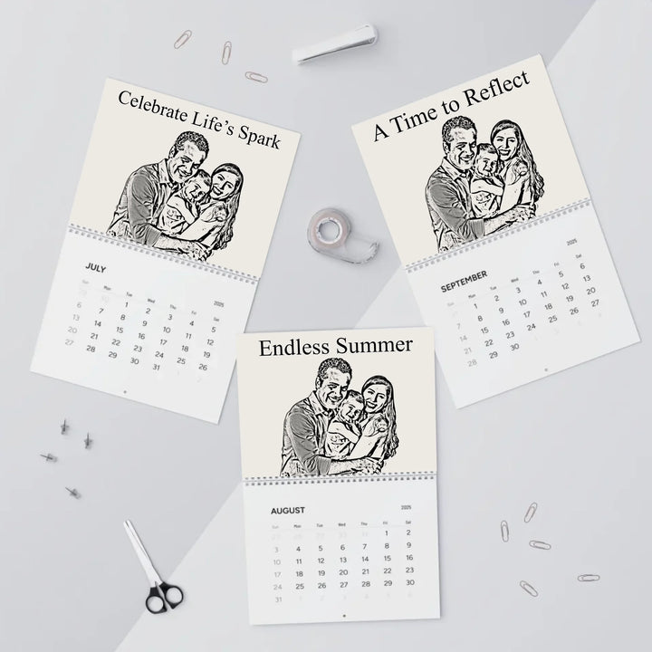 wall calendar Jul-sep