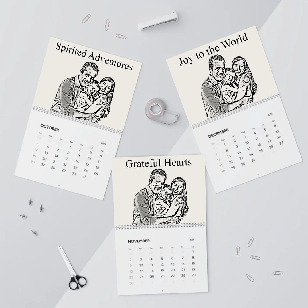 wall calendar oct-dec