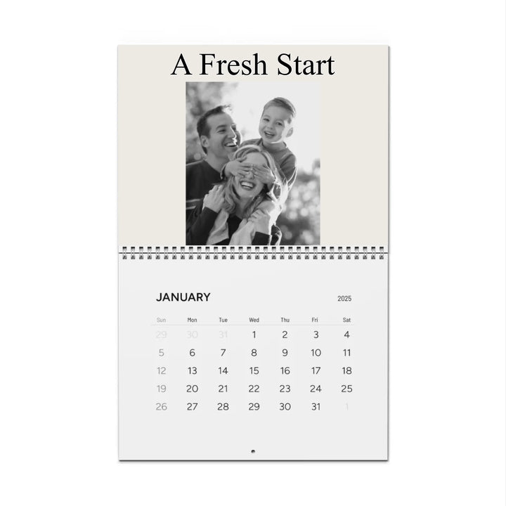 wall calendar front