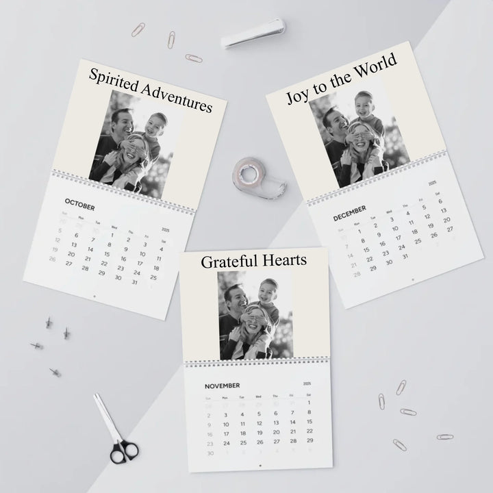 wall calendar oct-dec