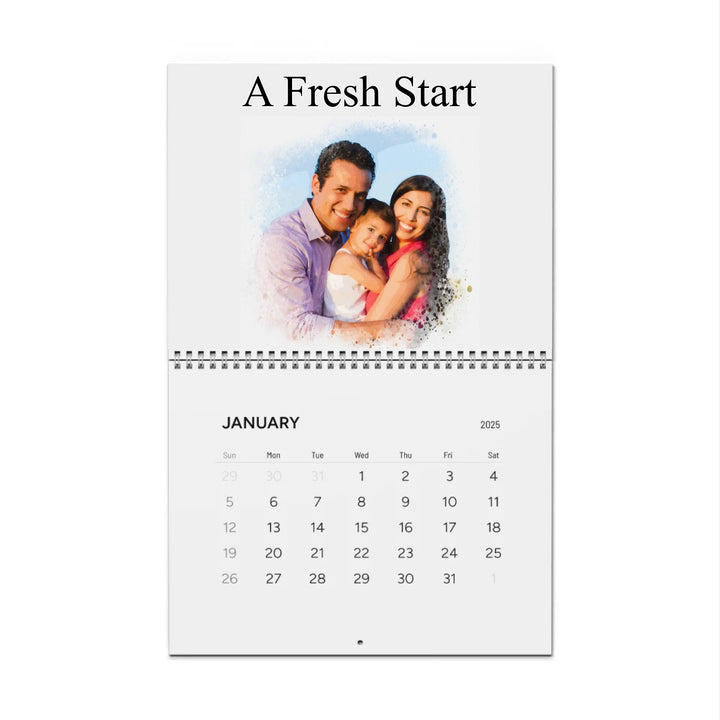 wall calendar front