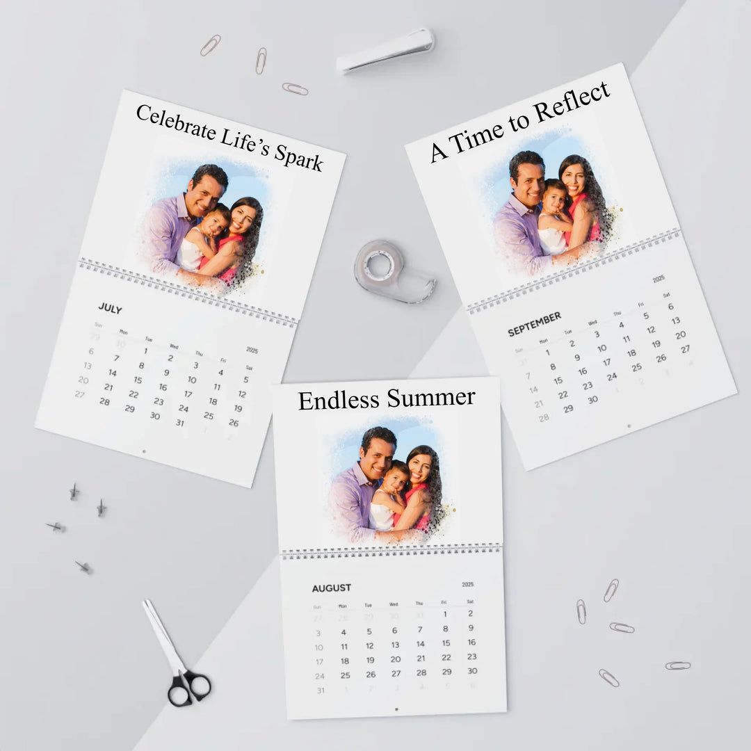 wall calendar Jul-sep