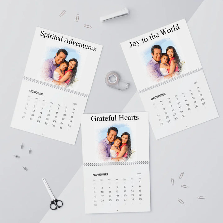 wall calendar oct-dec