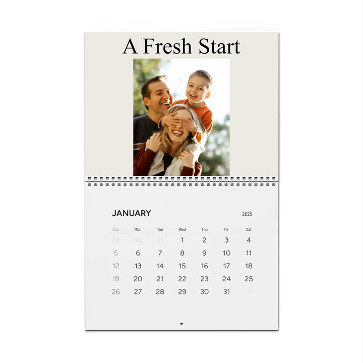 wall calendar front