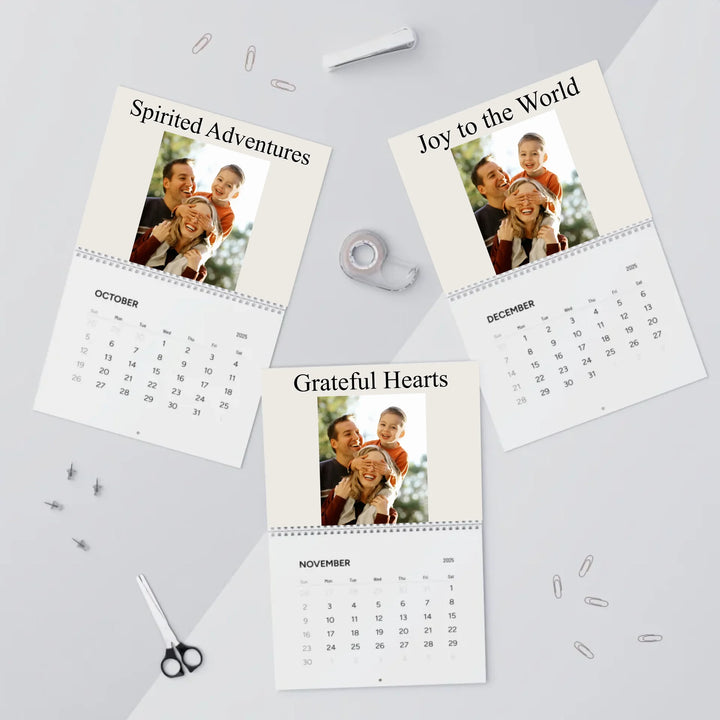 wall calendar oct-dec