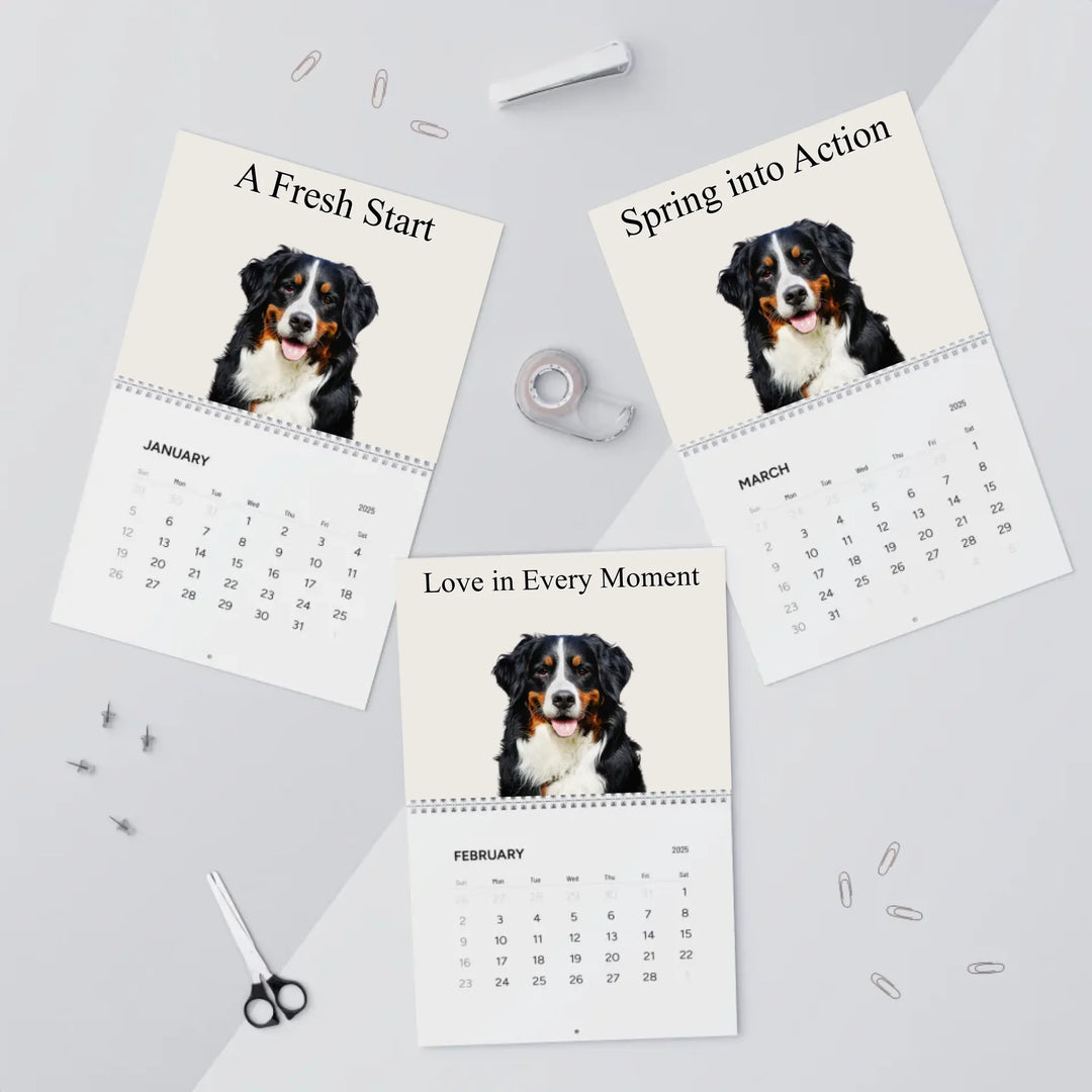 wall calendar Jan-Mar