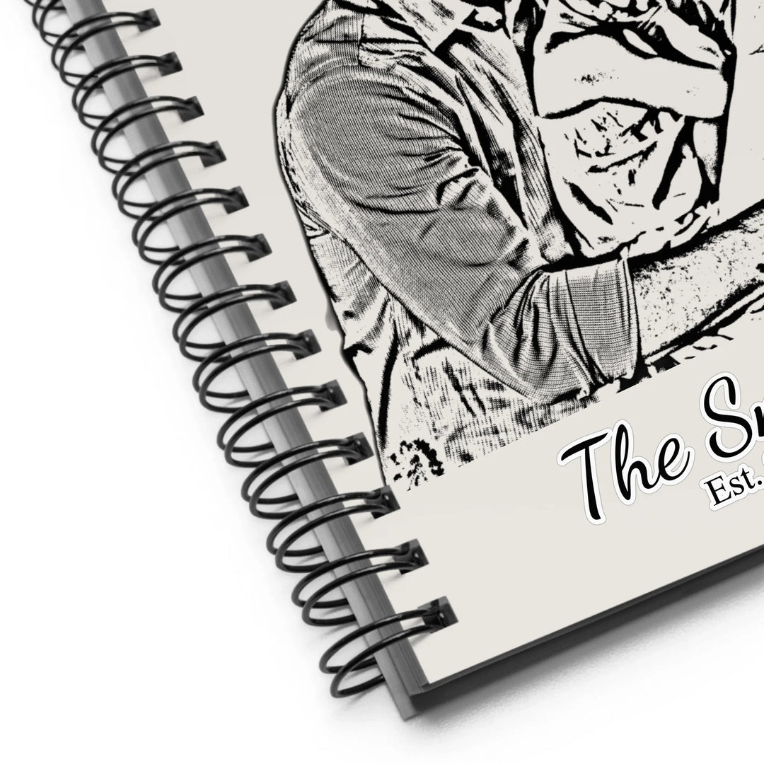 Custom Photo Stationery Accessories – Personalized Spiral Notebook with Family Portrait Sketch Design by ARTFULANE