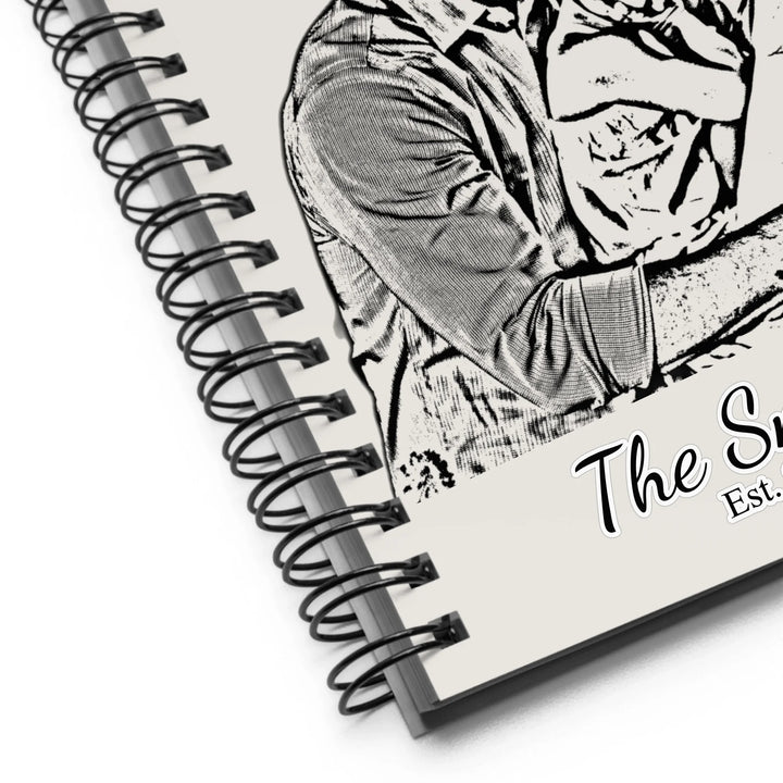 Custom Photo Stationery Accessories – Personalized Spiral Notebook with Family Portrait Sketch Design by ARTFULANE
